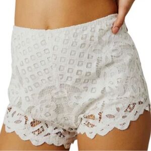 Free People Adella Lace Shorts